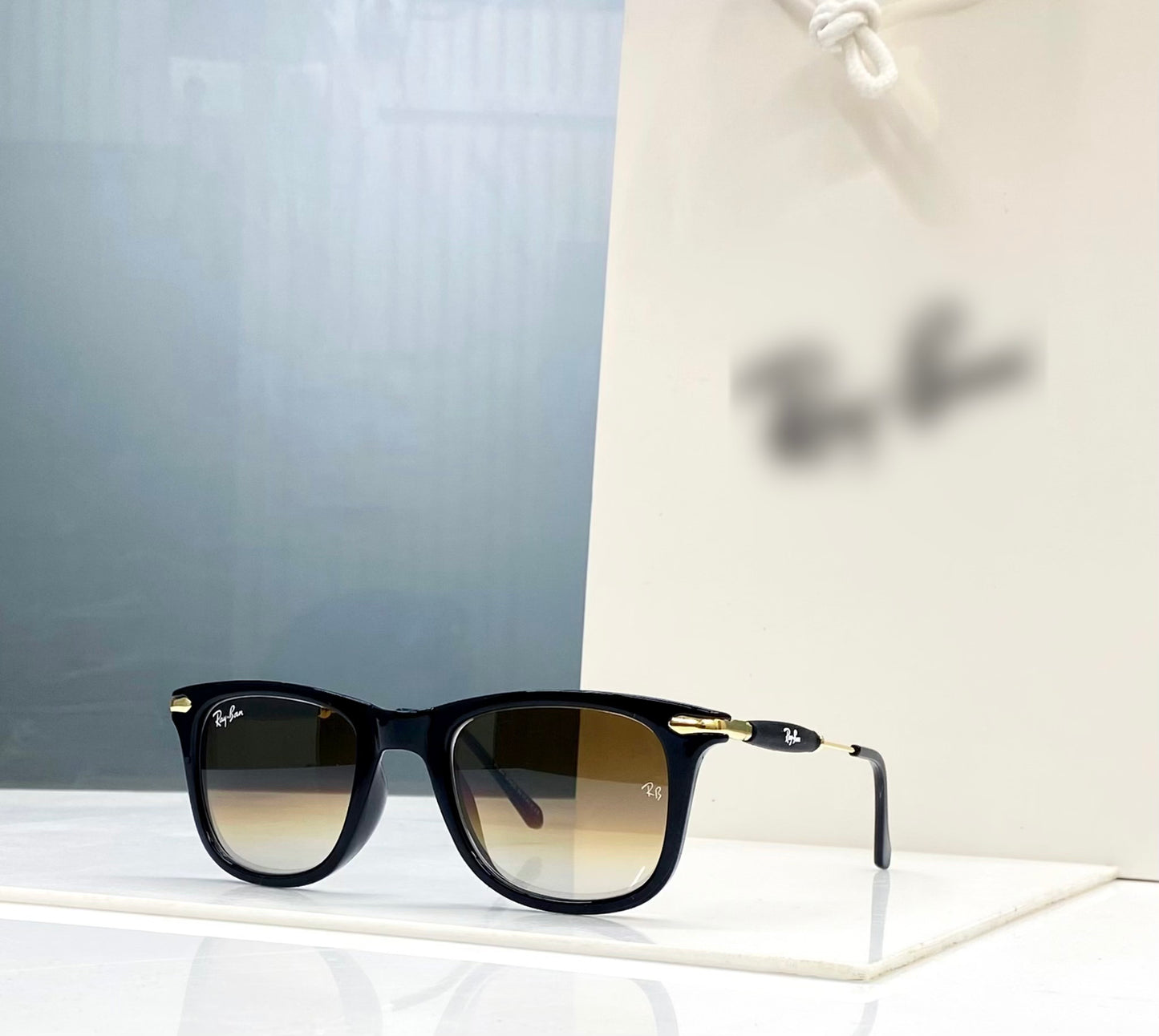 Wayfarer RF-2148 Black Brown Shaded