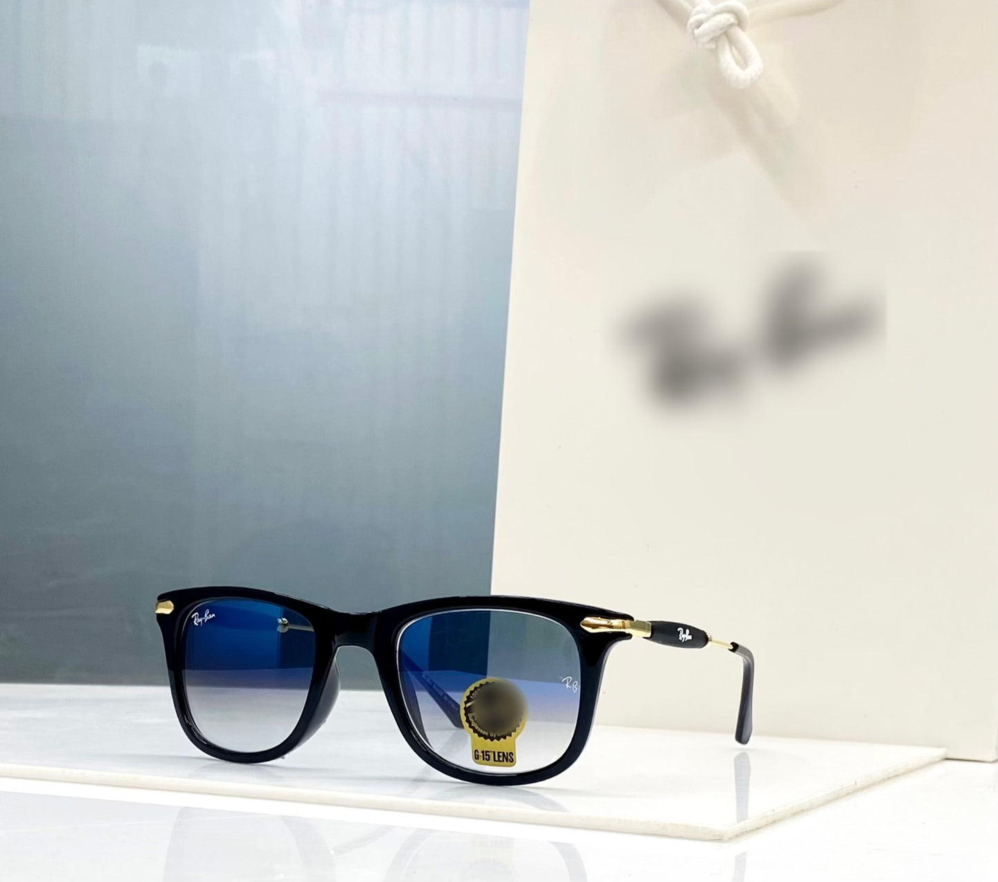 Wayfarer RF-2148 Gold Blue Shaded