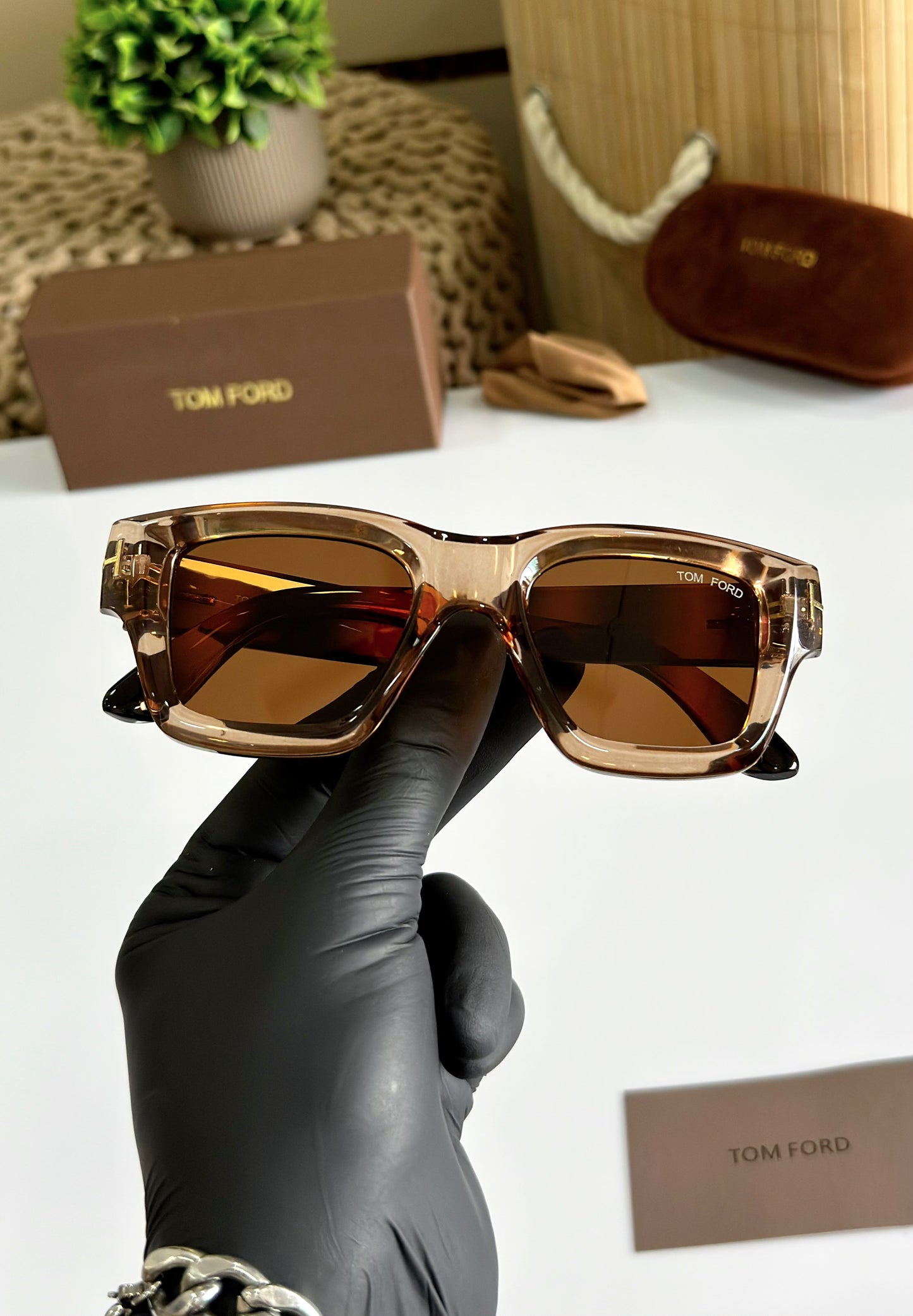 Wayfarer TOM-1 PEACH-BROWN TIGER