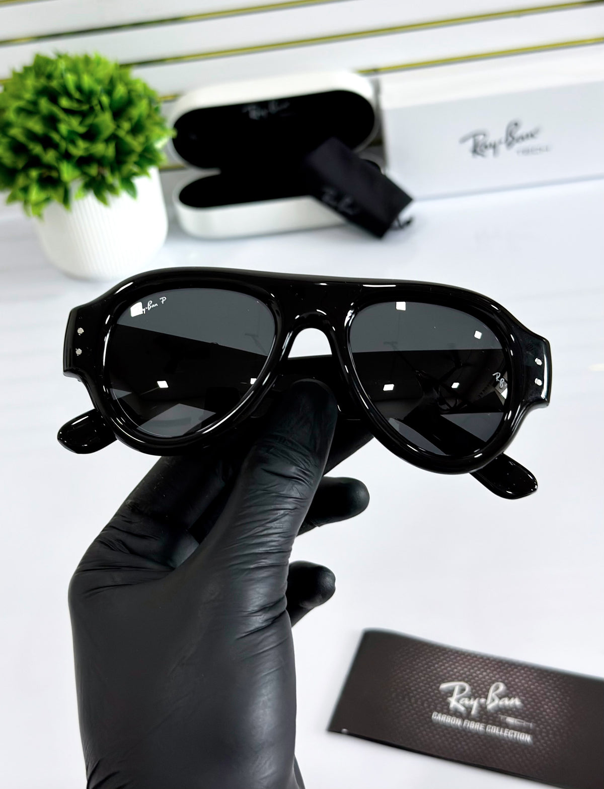 PUFF AVIATOR-GLOSSY BLACK