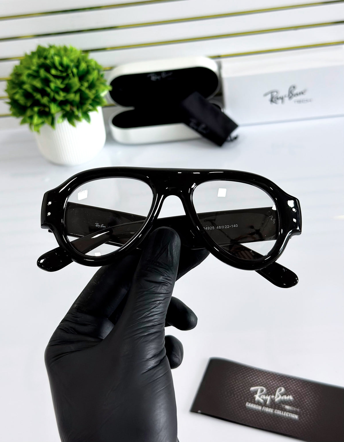 PUFF AVIATOR-BLACK TRANSPARENT