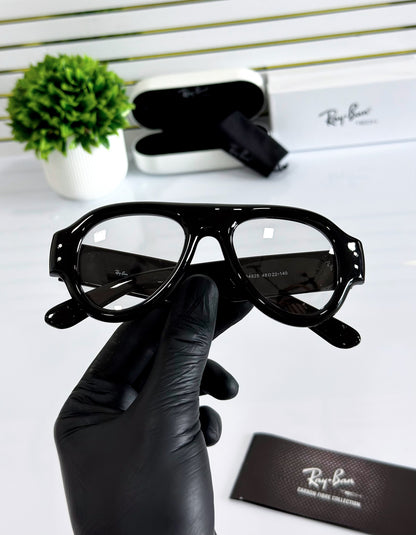 PUFF AVIATOR-BLACK TRANSPARENT