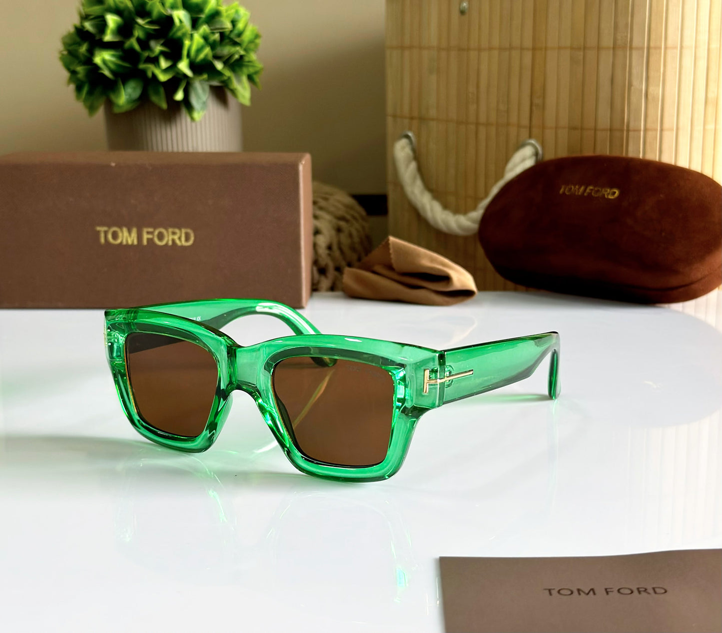 Wayfarer TOM-1 SHINE-GREEN BROWN