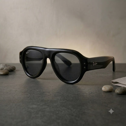 PUFF AVIATOR-GLOSSY BLACK