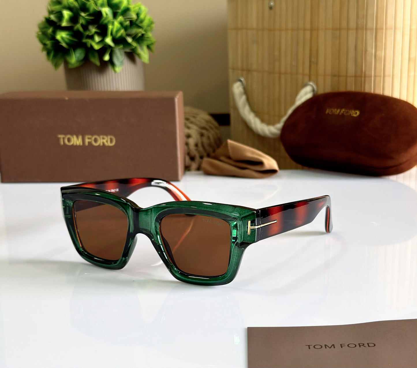 Wayfarer TOM-1 GREEN-BROWN TIGER
