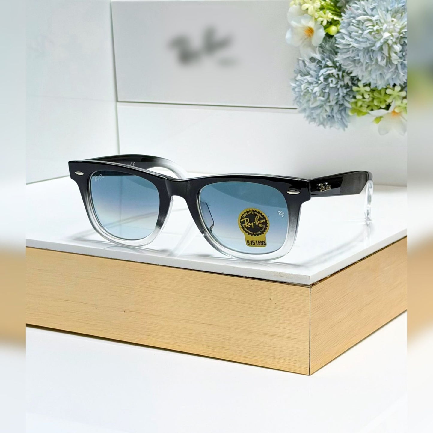 RF 2140 BLACK BLUE SHADED