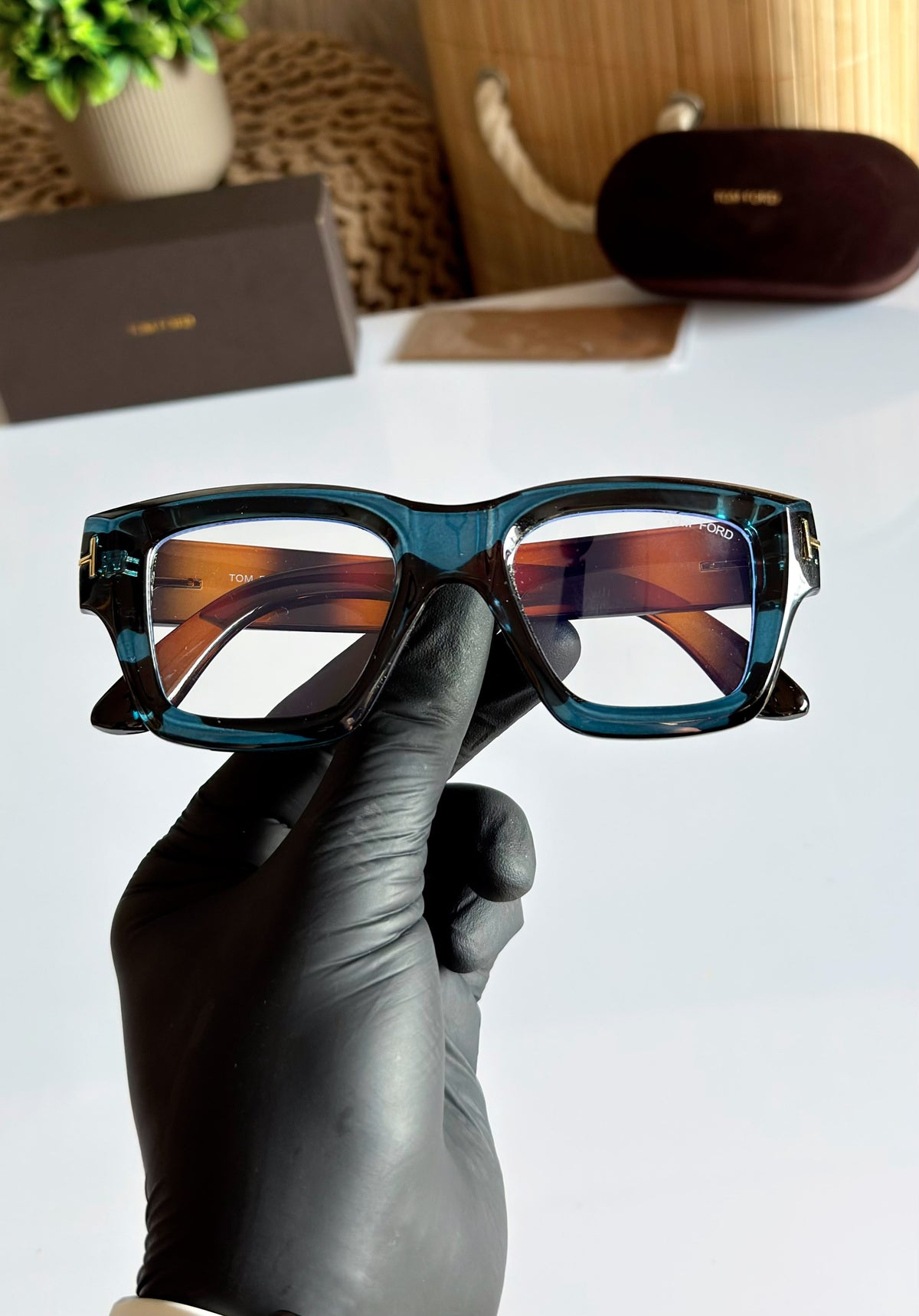 Wayfarer TOM-1 BLUE-TIGER TRANSPARENT