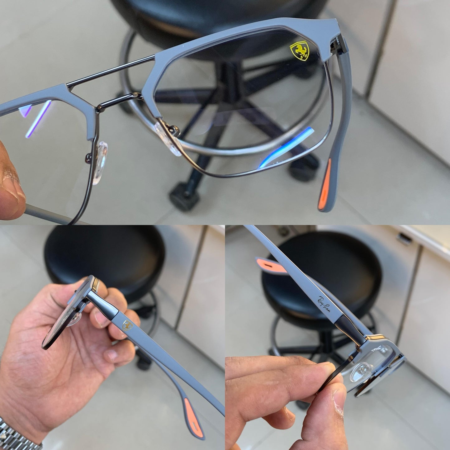 RF-04 GREY WHITE/ORANGE TIP