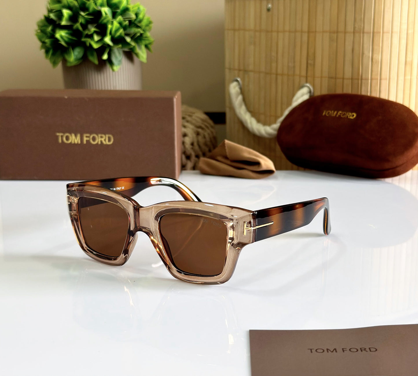 Wayfarer TOM-1 PEACH-BROWN TIGER