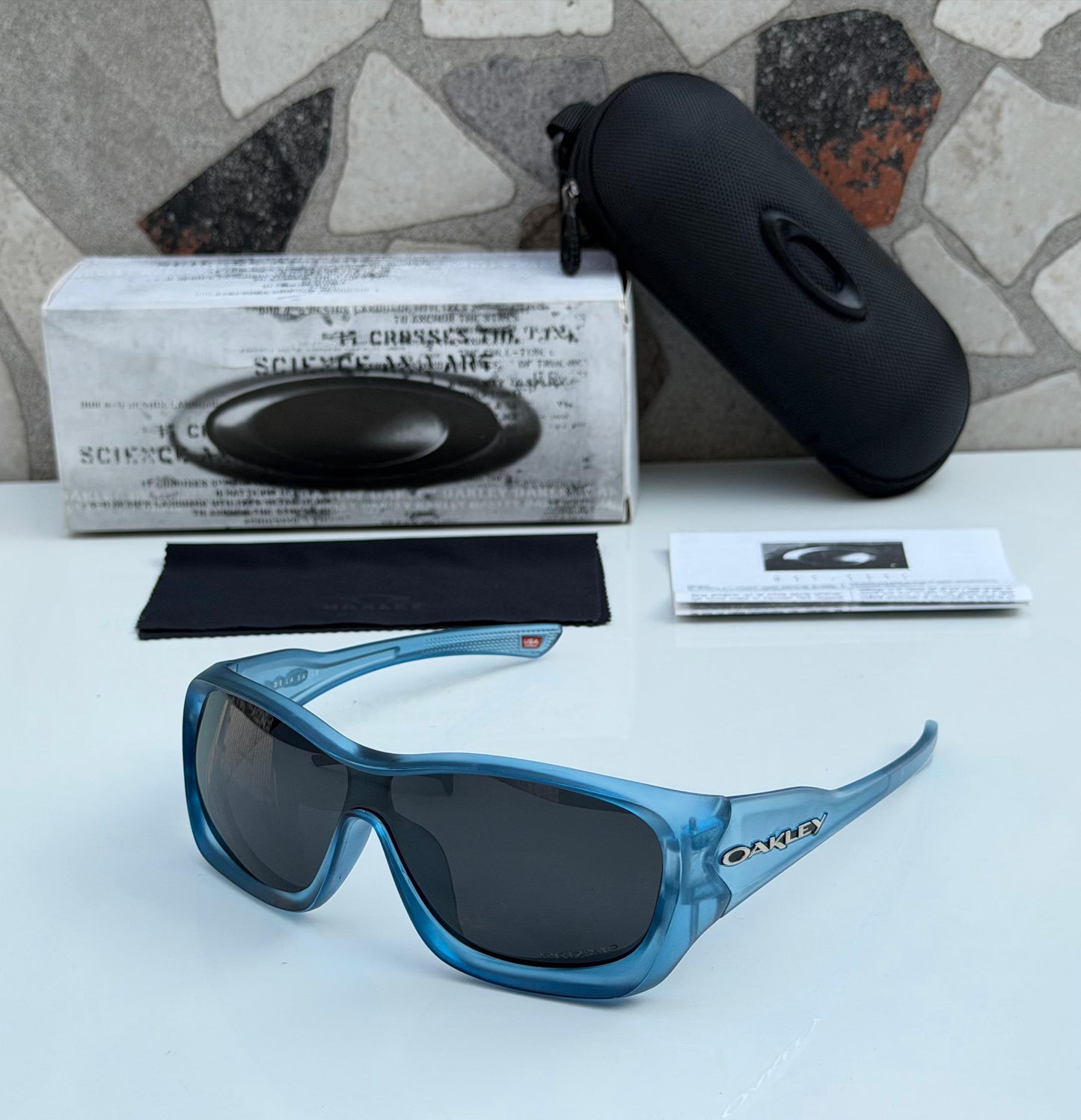 RF OAK U-825 TURQUOISE BLUE-BLACK/Polarized