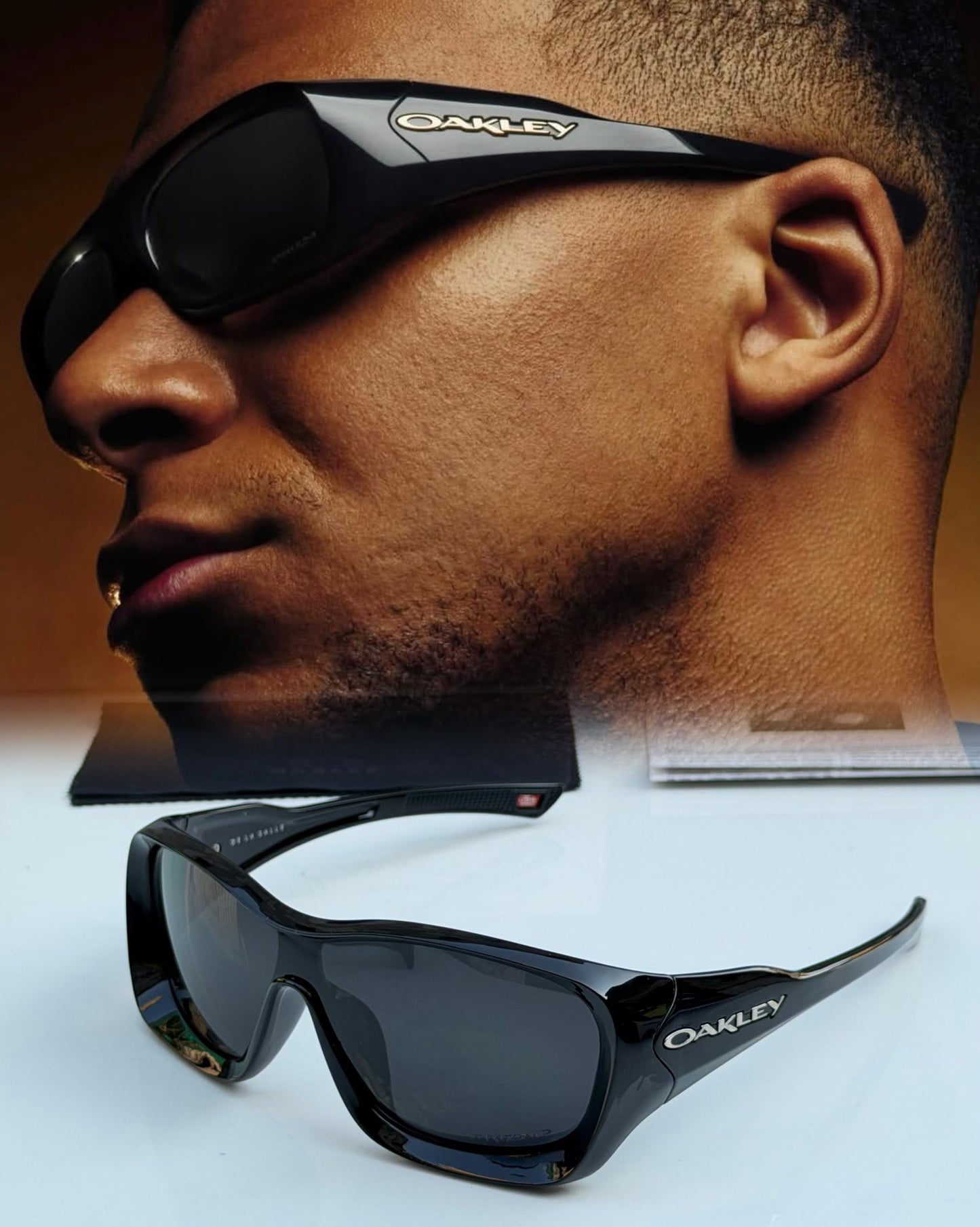 RF OAK U-825 GLOSSY BLACK/Polarized