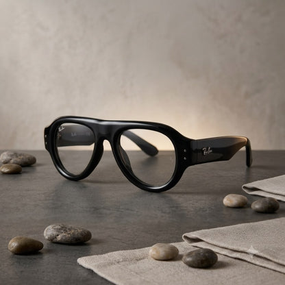 PUFF AVIATOR-BLACK TRANSPARENT